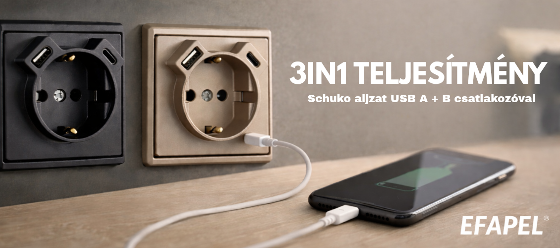 Kujbusvill Efapel aljzat USB