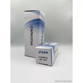 ÜZEMI KONDENZÁTOR   8 µF sarus