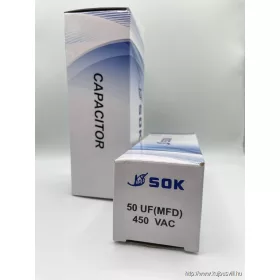 ÜZEMI KONDENZÁTOR  50 µF vezetékes