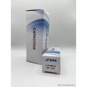 ÜZEMI KONDENZÁTOR   3  µF vezetékes