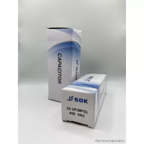 ÜZEMI KONDENZÁTOR  25 µF vezetékes