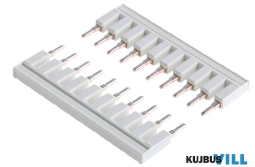 WAGO 2002-410 Keresztösszekötő 2,5mm2 sorkapocshoz 10-pólusú szigetelt szürke KIFUTÓ