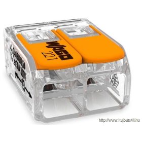 WAGO 221-612 vezetékösszekötő 2-es