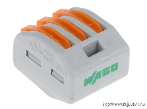 WAGO 222-413 hajlékony vezetékhez 3x2,5/4mm2