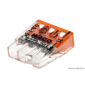 WAGO 2273-203 3x2,5mm2 átlátszó ház