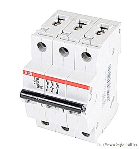 ABB S203-C50 Kismegszakító KIFUTÓ