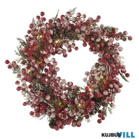   EMOS DCTW18 KARI DEKO FENYŐKOSZORÚ 38cm 20LED 3xAA MF IDŐ KIFUTÓ