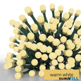   EMOS D5AW02 LED Karácsonyi fényfüzér 8m, cseresznye golyók, kül- és beltéri, meleg fehér, időz.