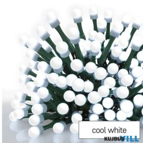   EMOS D5AC02 LED Karácsonyi fényfüzér 8m, cseresznye golyók,kül- és beltéri, hideg fehér,