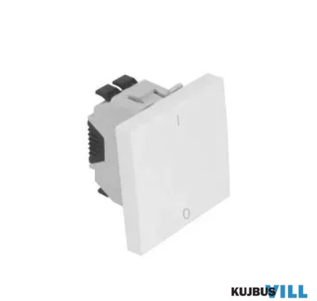 QUADRO 45021 SBR - Kétpólusú kapcsoló fehér, 2m