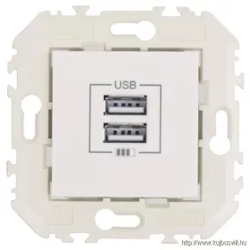 QUADRO 45439 SBR dupla USB töltő fehér
