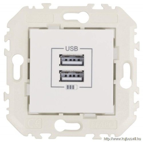 QUADRO 45439 SBR dupla USB töltő fehér