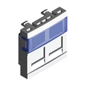 QUADRO 45971 SBR - Dupla RJ fedél 90881 kerethez, fehér