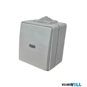   WATERPROOF 48152 CCZ - Nyomógomb irányfénnyel, szürke IP.65