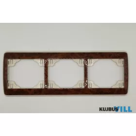   SIRIUS 70931 TMC - Hármas keret - vízszintes - krém/cseresznyefa