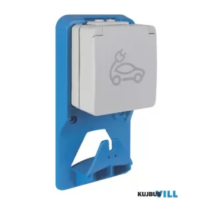   WATERPROOF 81751 2P+F fk. csatlakozó aljzat el. autóhoz, szürke IP.65