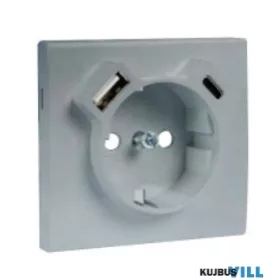  LOGUS 90630 TAL  Fedél 2P+F + USB-A+USB-C csatlakozó aljzathoz