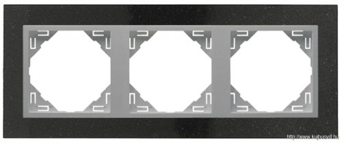 LOGUS 90930 TGA - Hármas keret, gránit/aluminium