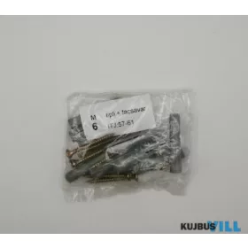 Műanyag tipli + facsavar M6 KIFUTÓ