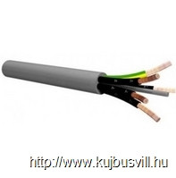 YSLY   5x 2,5   PVC szig., sodrott réz erű, olajálló vezérlőkábel