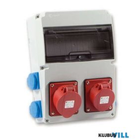   3320-004-5500 Ipari doboz szerelt 220x300-2x(5P16A)+4x(2P+F) IP44