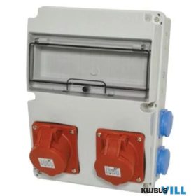   3320-004-7700 Ipari doboz  220×300 2×(5P32A) +4×(2P+F) oldalsó