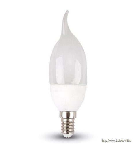 V-TAC LED 4W gyertya izzó Filament meleg fehér 214164, 4164
