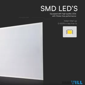   V-TAC LED panel 40W PHILIPS 600x600mm háttérvilágítású 120Lm/W 4000K - 23822