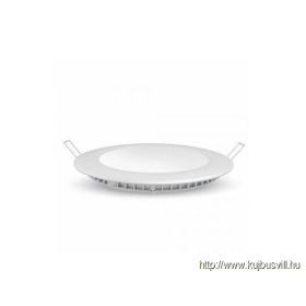   V-TAC LED panel 24W 300mm 6000K IP20 hideg fehér kör alakú 4874 KIFUTÓ