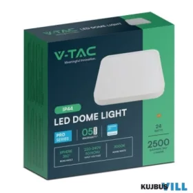   S-LED Mennyezeti lámpa 24W fehér négyzet alakú 4000K IP44 - 76281-24