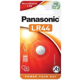 PANASONIC Micro alkáli gombelem LR44