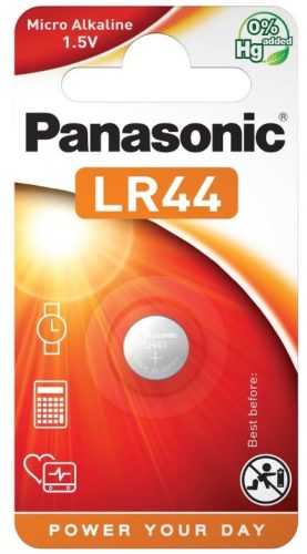 PANASONIC Micro alkáli gombelem LR44