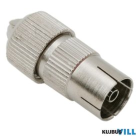 Koax dugó aljzat fém - egyenes KIFUTÓ