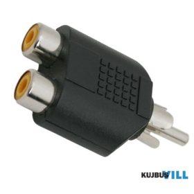 RCA Y-átalakító 2 x RCA aljzat-RCA dugó - 05099 KIFUTÓ
