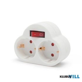 ELOSZTÓ 1-2(földelt)+kapcsoló - 05684