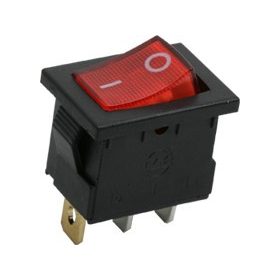 Kapcsoló billenő piros - 09019PI