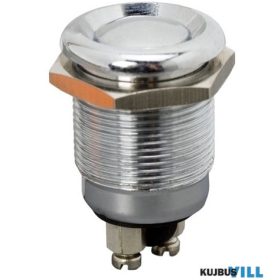 Nyomogomb fém, vízálló (OFF-ON) 2A-250V - 09078