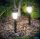 LED-es kültéri szolárlámpa fekete hidegfehér 30cm - 11701A