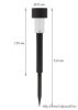 LED-es kültéri szolárlámpa fekete hidegfehér 30cm - 11701A