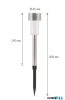LED-es kültéri szolárlámpa fém-hidegfehér 19cm/7cm - 11702A