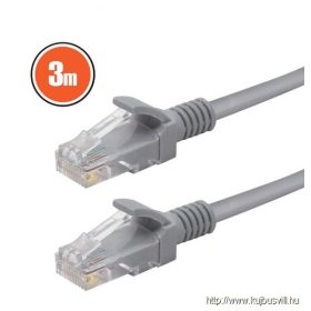 Patch kábel szürke 3fm Cat.5e - 20362