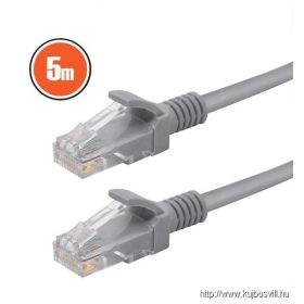 Patch kábel szürke Cat.5 (5m) - 20363