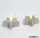 LED Teamécses csillag alakú ezüst (2db/cs) - 55244S KIFUTÓ