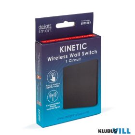   Kinetic fali kapcsoló 433 Mhz, 1 körös, IP20, fekete - 55352BK