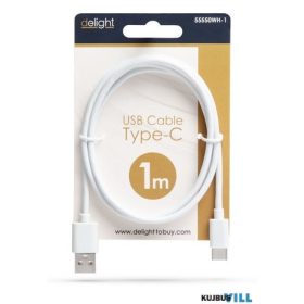 Adatkábel -Type C-fehér 1m - 55550WH-1