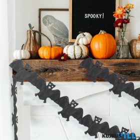 Halloween-i papír girland denevér 3m - 56509B