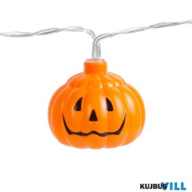   Halloween-i LED-es fényfüzér tök,12LED, 2xAA, 165cm - 56528B