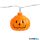 Halloween-i LED-es fényfüzér tök,12LED, 2xAA, 165cm - 56528B