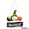 Halloween-i manó fából akasztható 24x15cm - 56553
