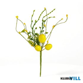 Húsvéti tojásfa ág - sárga - 28 x 16 cm - 57926B